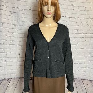 NWT New $418 Transit Par-Such Wool Knit Jacket Cardigan Size L Made In Italy